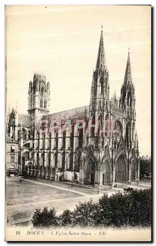 Cartes postales Rouen Eglise Saint Ouen