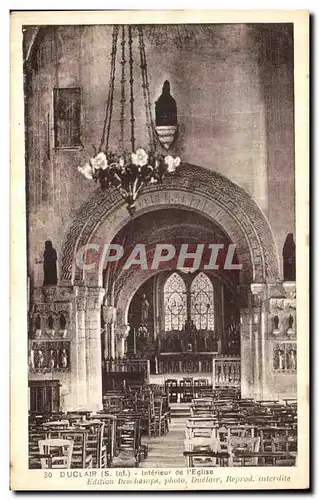 Cartes postales Duclair Interieur de l Eglise