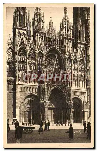 Cartes postales Rouen Facade de La Cathedrale