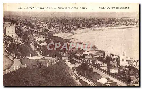 Ansichtskarte AK Sainte Adresse Boulevard Felix Faure