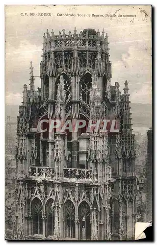 Cartes postales Rouen Place Carnot Pont Boieldieu et la Cathedrale