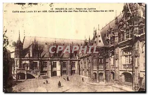 Cartes postales Rouen Palais de Justice