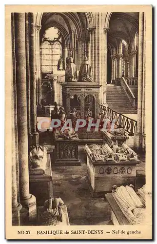 Cartes postales Basilique de Saint Denys Nef de Gauche