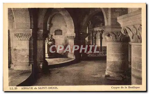 Ansichtskarte AK Abbaye de Saint Denis Crypte de la Basilique