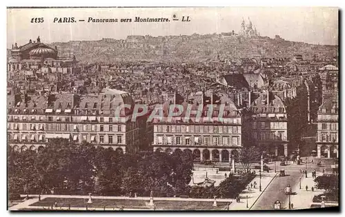 Ansichtskarte AK Paris Panorama vers Montmartre Sacre Coeur