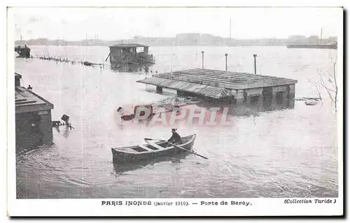 Cartes postales Paris Inonde Porte de Bercy