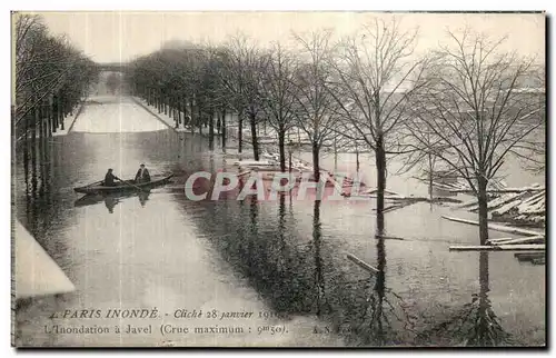 Cartes postales Paris Inonde L Inondation a Javel