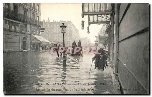 Cartes postales Paris Inonde Livraison du Pain Rue de la Pepiniere Boulanger