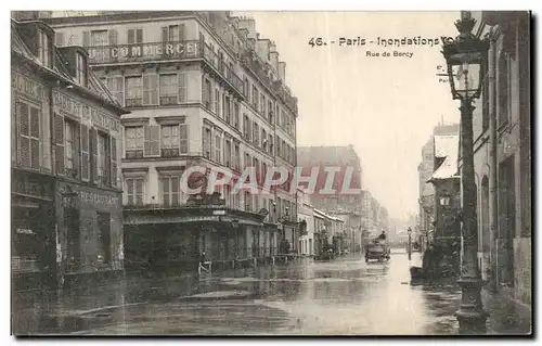 Ansichtskarte AK Paris Inondations Rue de Bercy