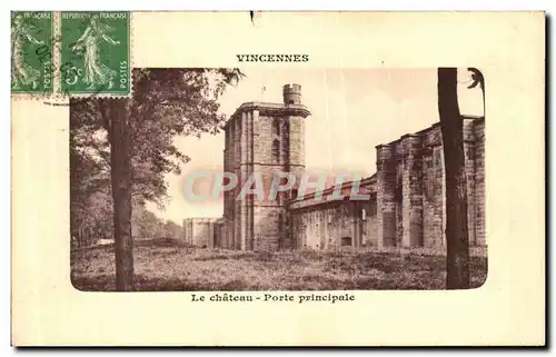 Cartes postales Paris Le Chateau Porte Principale