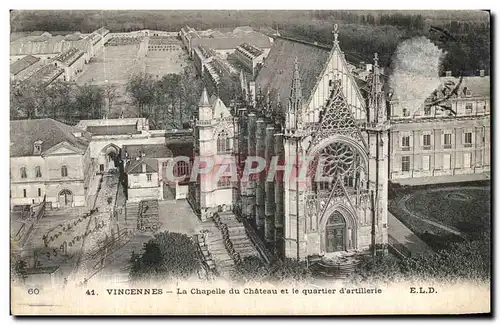 Ansichtskarte AK Vincennes La Chapelle du Chateau et le quartier d artillierie