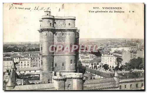 Cartes postales Bois de Vincennes Vue Generale du Donjon