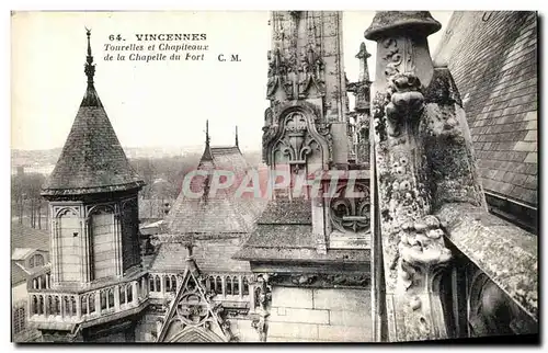 Ansichtskarte AK Vincennes Tourelles et Chapiteaux de la Chapelle du Fort