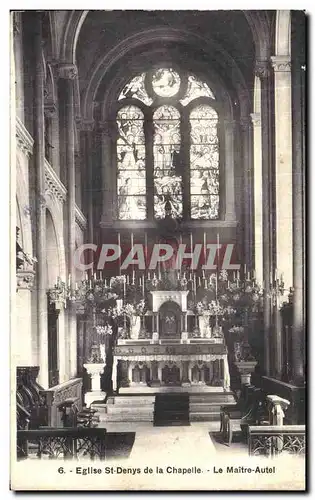 Ansichtskarte AK Eglise St Denys de La Chapelle Le Maitre Autel