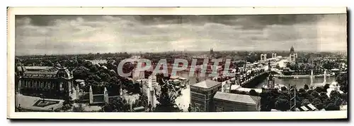 CARTE TRIPLE Paris Paysage sur la Seine Tour Eiffel