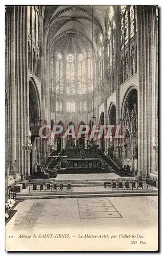 Ansichtskarte AK Abbaye De Saint Denis Le Maitre Autel par Viollet le Duc