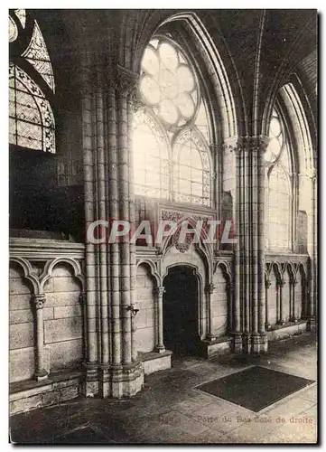 Ansichtskarte AK Abbaye De Saint Denis porte du bas cote de droite