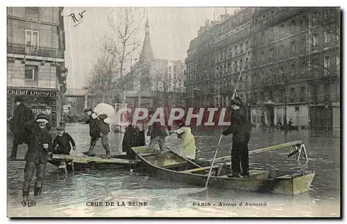 Ansichtskarte AK La Crue De La Seine Paris Avenue d Ausmesnil Daumesnil