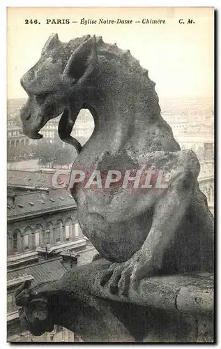 Ansichtskarte AK Paris Eglise Notre Dame Chimere