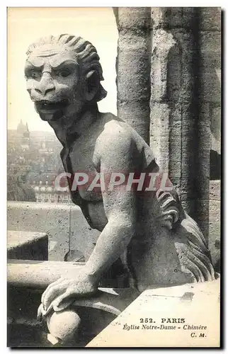 Ansichtskarte AK Paris Eglise Notre Dame Chimere