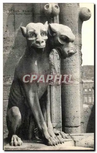 Ansichtskarte AK Paris Eglise Notre Dame Chimere