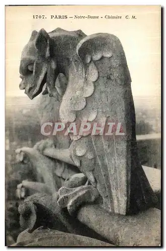 Ansichtskarte AK Paris Notre Dame Chimere