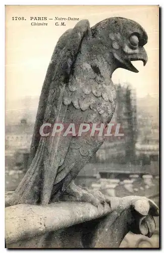 Ansichtskarte AK Paris Notre Dame Chimere