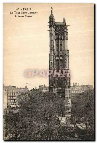 Cartes postales Paris La Tour Saint Jacques