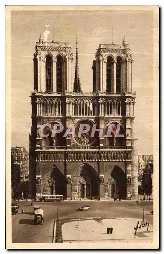 Ansichtskarte AK Paris en flanant Notre Dame facade