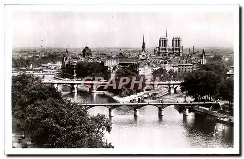 Ansichtskarte AK Paris En Flanant La Cite Notre Dame et les ponts