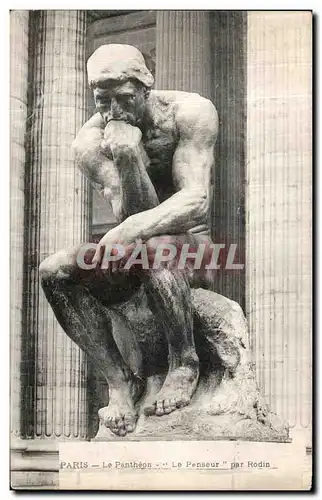 Ansichtskarte AK Paris Le Pantheon Le Penseur par Rodin