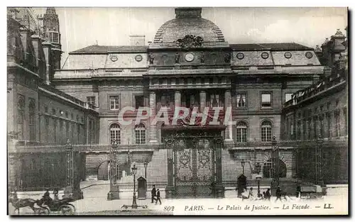 Ansichtskarte AK Paris La Palais de Justice La Facade