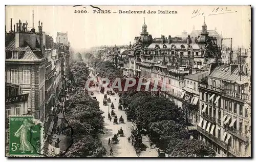 Cartes postales Paris Boulevard des Italiens