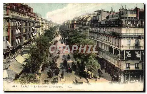 Cartes postales Paris Le Boulevard Montmartre