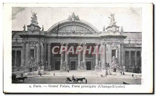 Ansichtskarte AK Paris Grand Palais Porte Principale Champs Elysees