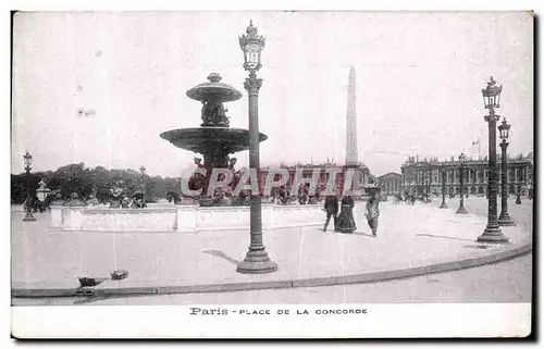 Cartes postales Paris Place de la Concorde