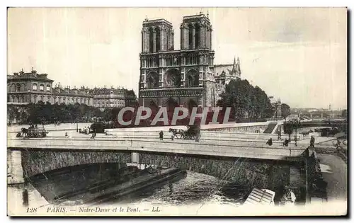 Ansichtskarte AK Paris Notre Dame et le Pont