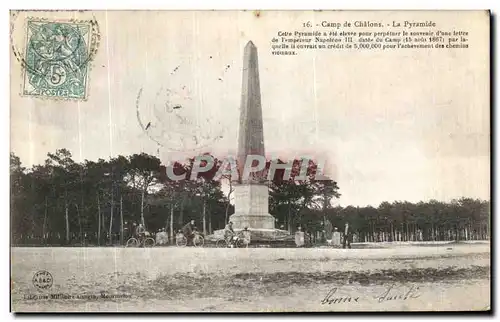 Ansichtskarte AK Camp de Chalons La Pyramide VElo