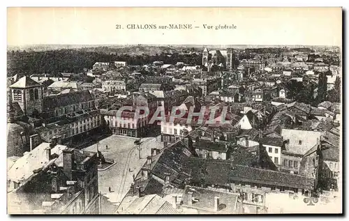 Cartes postales Chalons Sur Marne Vue Generale