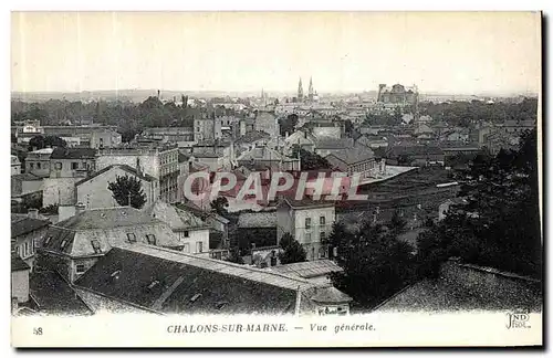 Cartes postales Chalons Sur Marne Vue Generale