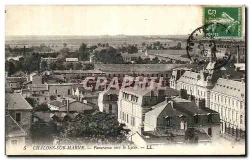 Cartes postales Chalons Sur Marne Panorama Vers Le Lycee