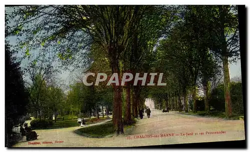 Cartes postales Chalons Sur Marne Le Jard et Les Promenades