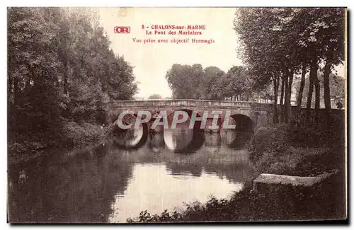 Ansichtskarte AK Chalons Sur Marne Le Pont des Mariniers Cimetiere militaire