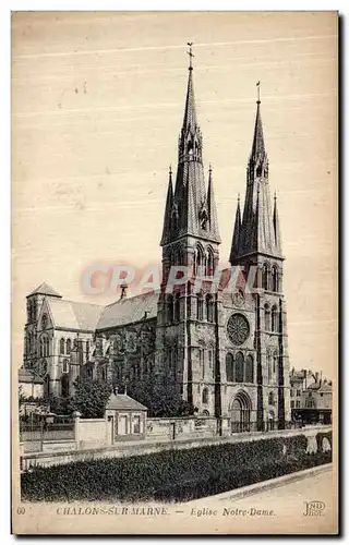 Cartes postales Chalons Sur Marne Eglise Notre Dame