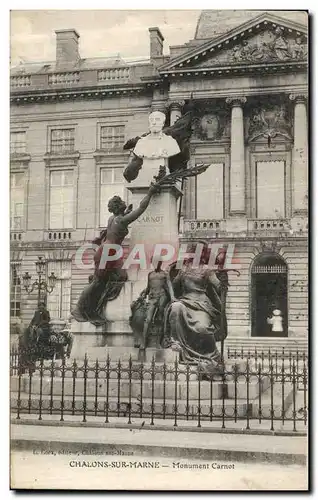 Cartes postales Chalons Sur Marne Monument Carnot