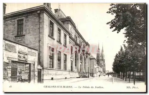 Cartes postales Chalons Sur Marne Le Palais de Justice