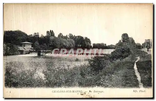 Cartes postales Chalons Sur Marne Le Barrage