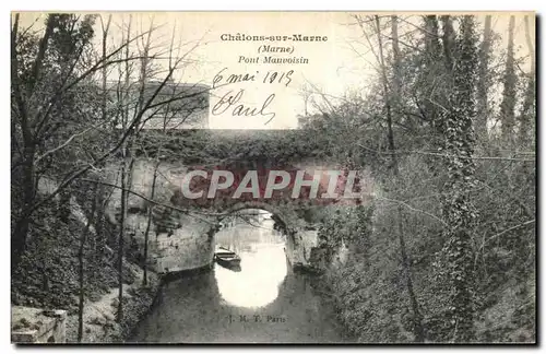 Cartes postales Chalons Sur Marne Pont Mauvoisin