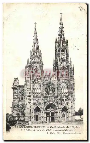 Cartes postales Chalons Sur Marne Cathedrale de l Epine