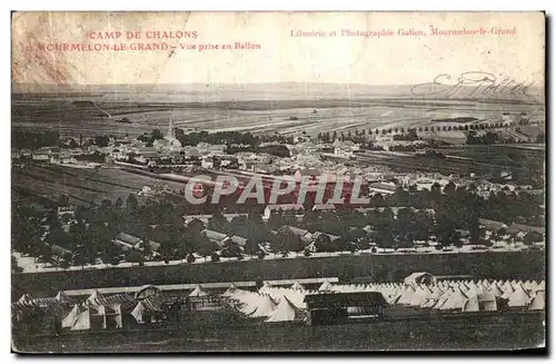 Ansichtskarte AK Camp de Chalons et Mourmelon le Grand Vue prise en ballon